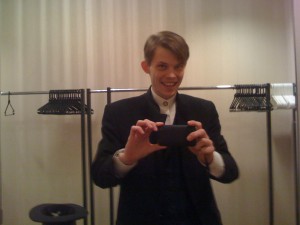 Me in the green room